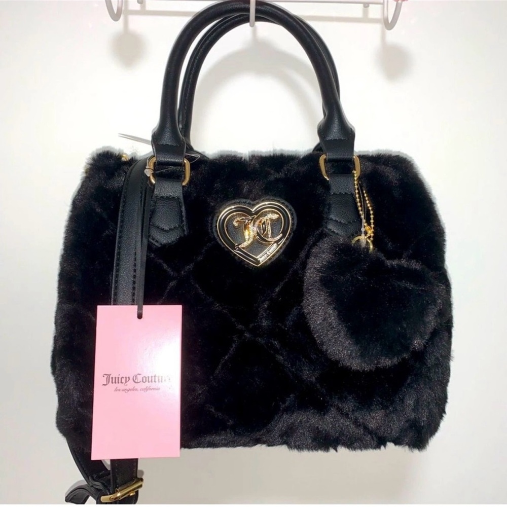 Viral Juicy Couture cozy satchel colour Liquorice
